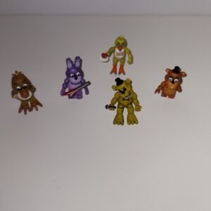 Fun Character Action Figure Set - Purple, Yellow, Brown